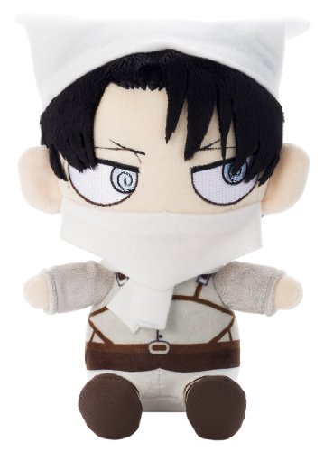 "Attack on Titan - Levi Ackerman - Chimi, Cleaning ver. (Takara Tomy A.R.T.S), Plushies, Release Date: 31. Aug 2014, Nippon Figures"