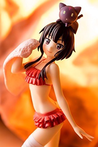 KonoSuba - Chomusuke - Megumin - 1/7 - Swimsuit ver. (BellFine), 1/7 scale swimsuit version of Megumin from KonoSuba, released on 23. Aug 2018, made of ABS, magnet, and PVC material, sold by Nippon Figures.