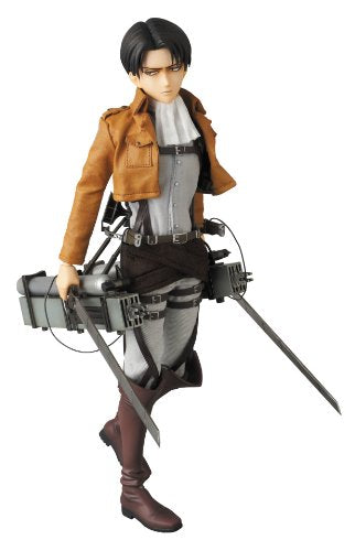 Attack on Titan - Levi Ackerman - Real Action Heroes #662 - 1/6 (Medicom Toy), Franchise: Attack on Titan, Release Date: 20. Dec 2014, Dimensions: H=300 mm (11.7 in), Scale: 1/6, Material: ABS, FABRIC, PVC, Nippon Figures