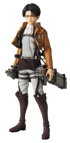 Attack on Titan - Levi Ackerman - Real Action Heroes #662 - 1/6 (Medicom Toy), Franchise: Attack on Titan, Release Date: 20. Dec 2014, Dimensions: H=300 mm (11.7 in), Scale: 1/6, Material: ABS, FABRIC, PVC, Nippon Figures