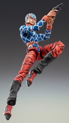 JoJo's Bizarre Adventure - Vento Aureo - Guido Mista - Sex Pistols - Super Action Statue #34 (Medicos Entertainment), Release Date: 30. Nov 2020, Dimensions: H=160 mm (6.24 in), Store Name: Nippon Figures