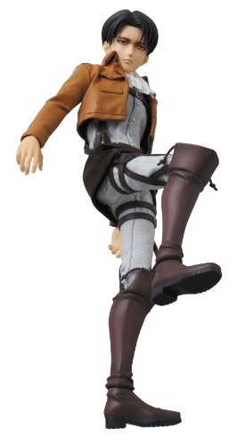 Attack on Titan - Levi Ackerman - Real Action Heroes #662 - 1/6 (Medicom Toy), Franchise: Attack on Titan, Release Date: 20. Dec 2014, Dimensions: H=300 mm (11.7 in), Scale: 1/6, Material: ABS, FABRIC, PVC, Nippon Figures
