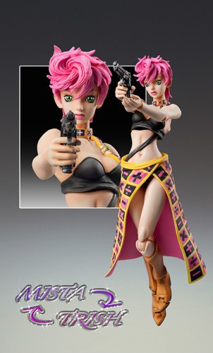 JoJo's Bizarre Adventure - Vento Aureo - Trish Una - Super Action Statue #54 (Medicos Entertainment), Franchise: JoJo's Bizarre Adventure, Brand: Medicos Entertainment, Release Date: 28. Jun 2013, Type: General, Dimensions: H=150 mm (5.85 in), Material: ABS, PVC, Nippon Figures