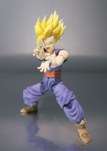 Dragon Ball Kai - Son Gohan SSJ - S.H.Figuarts (Bandai), Franchise: Dragon Ball Kai, Brand: Bandai, Release Date: 21. May 2016, Dimensions: H=110 mm (4.29 in), Material: ABS, PVC, Nippon Figures