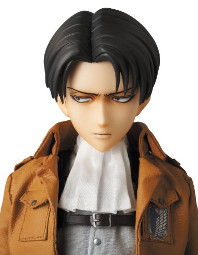 Attack on Titan - Levi Ackerman - Real Action Heroes #662 - 1/6 (Medicom Toy), Franchise: Attack on Titan, Release Date: 20. Dec 2014, Dimensions: H=300 mm (11.7 in), Scale: 1/6, Material: ABS, FABRIC, PVC, Nippon Figures