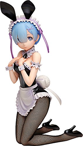 Re:Zero kara Hajimeru Isekai Seikatsu - Rem - B-style - 1/4 - Bunny ver. (FREEing), PVC figure with dimensions of 300mm, released on 28. Aug 2018, sold at Nippon Figures
