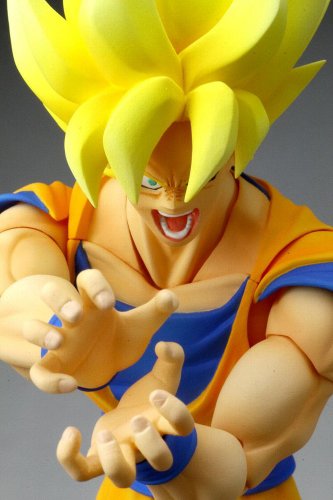 Dragon Ball Kai - Son Goku SSJ - S.H.Figuarts (Bandai), Franchise: Dragon Ball Kai, Brand: Bandai, Release Date: 22. May 2015, Type: General, Dimensions: H=140 mm (5.46 in), Material: ABS, PVC, Store Name: Nippon Figures