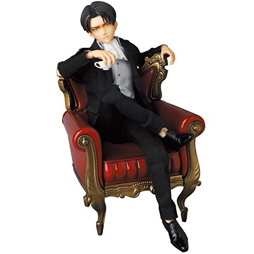 Attack on Titan - Levi Ackerman - Real Action Heroes #697 - 1/6 - Suit Ver. (Medicom Toy), Franchise: Attack on Titan, Brand: Medicom Toy, Release Date: 07. Sep 2015, Dimensions: H=300 mm (11.7 in), Scale: 1/6, Material: ABS, FABRIC, PVC, Store Name: Nippon Figures