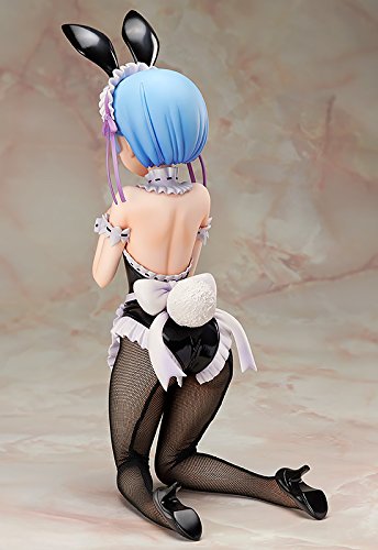 Re:Zero kara Hajimeru Isekai Seikatsu - Rem - B-style - 1/4 - Bunny ver. (FREEing), PVC figure with dimensions of 300mm, released on 28. Aug 2018, sold at Nippon Figures