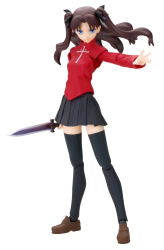 Fate/Stay Night - Tohsaka Rin - Figma #011 - Plain Clothes Ver. (Max Factory), Franchise: Fate/Stay Night, Release Date: 31. Aug 2008, Dimensions: H=135 mm (5.27 in), Store Name: Nippon Figures