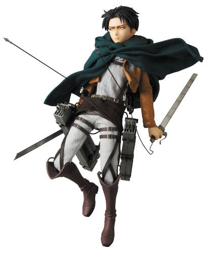 Attack on Titan - Levi Ackerman - Real Action Heroes #662 - 1/6 (Medicom Toy), Franchise: Attack on Titan, Release Date: 20. Dec 2014, Dimensions: H=300 mm (11.7 in), Scale: 1/6, Material: ABS, FABRIC, PVC, Nippon Figures
