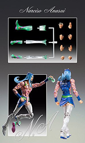 JoJo's Bizarre Adventure - Stone Ocean - Narciso Anasui - Super Action Statue #69 (Medicos Entertainment), Franchise: JoJo's Bizarre Adventure, Release Date: 28. Nov 2014, Dimensions: H=160 mm (6.24 in), Store Name: Nippon Figures