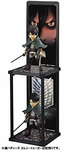Attack on Titan - Levi Ackerman - Tamashii Buddies (Bandai), Franchise: Attack on Titan, Brand: Bandai, Release Date: 11. Jul 2015, Dimensions: H=90 mm (3.51 in), Material: ABS, PVC, Store Name: Nippon Figures