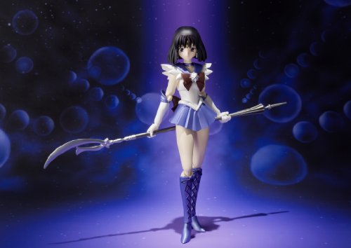Bishoujo Senshi Sailor Moon - Bishoujo Senshi Sailor Moon Super - Sailor Saturn - S.H.Figuarts (Bandai), Franchise: Bishoujo Senshi Sailor Moon, Release Date: 23. Aug 2014, Dimensions: H=130 mm (5.07 in), Material: ABS, PVC, Nippon Figures