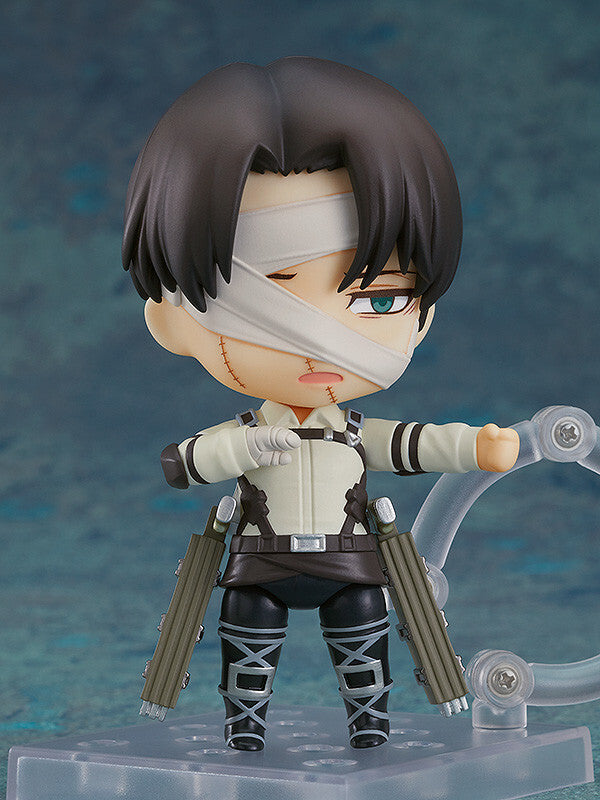 "Attack on Titan The Final Season - Levi Ackerman - Nendoroid #2002 - The Final Season Ver. (Good Smile Company), Franchise: Attack on Titan The Final Season, Brand: Good Smile Company, Release Date: 18. May 2023, Type: Nendoroid, Dimensions: H=100mm (3.9in), Store Name: Nippon Figures"