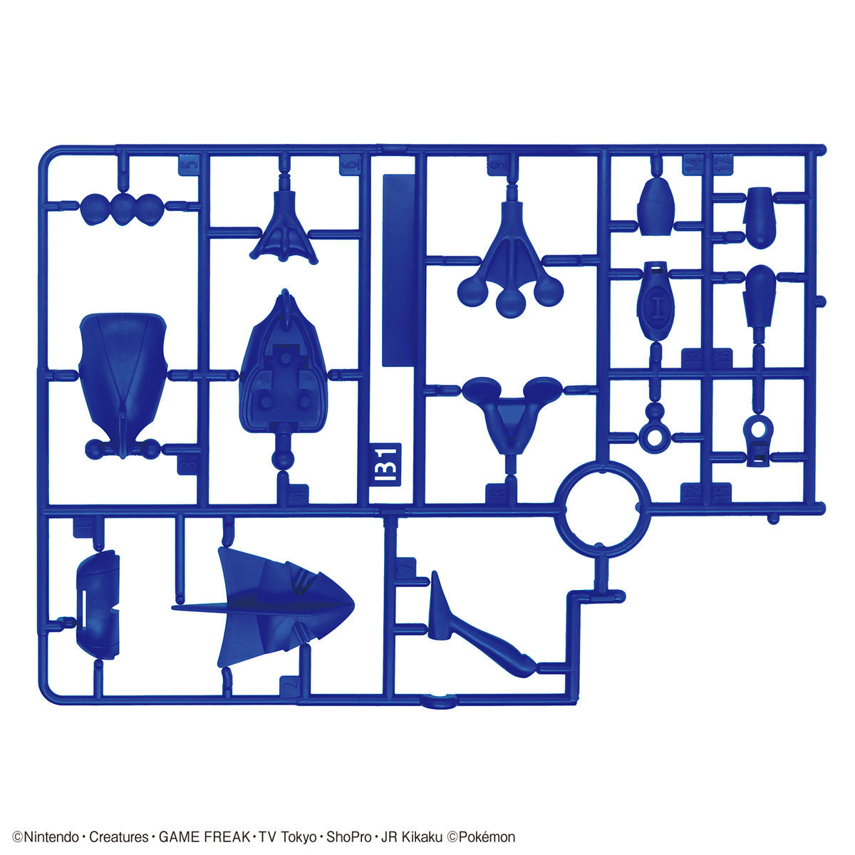 Pokémon - Greninja - Pokémon Model Kit Collection No. 47 (Bandai), Includes 2 types of effect parts, Comes with alternate leg parts for posing, Includes a display base and foil stickers, Nippon Figures