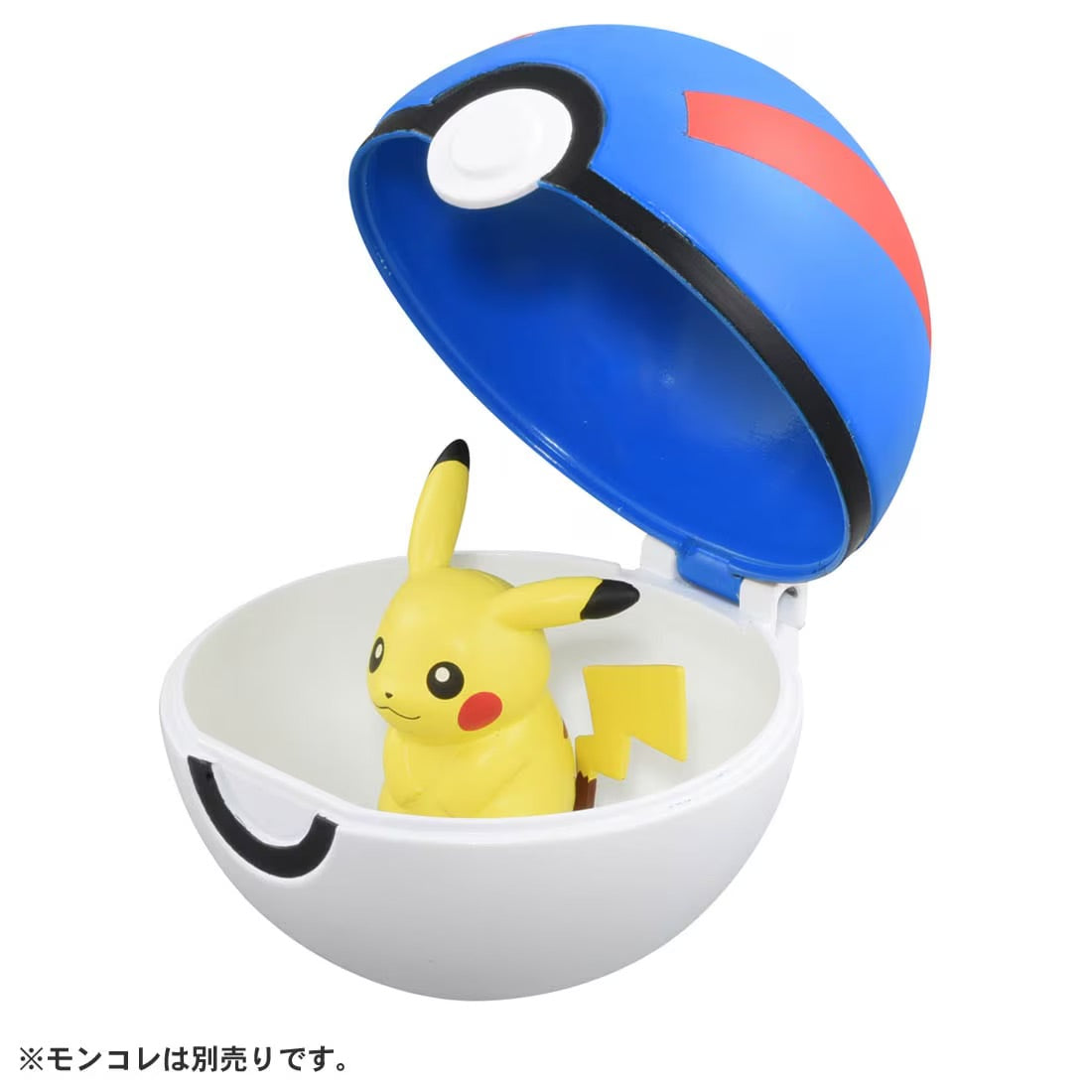 Pokemon - MB-02 Great Ball - Monster Collection (MonColle) - Takara Tomy, Franchise: Pokemon, Brand: Takara Tomy, Series: MonColle (Pokemon Monster Collection), Type: General, Release Date: 2022-08-11, Dimensions: Ø7 cm (Ø2.75 inches), Nippon Figures