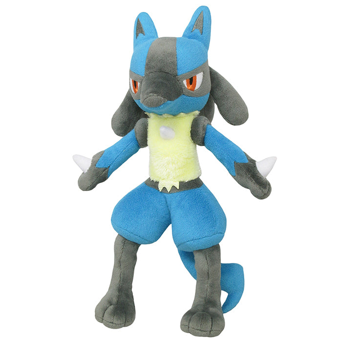 Pokemon - Lucario PP12 (S) - All Star Collection - San-ei Boeki - Plush, Franchise: Pokemon, Brand: San-ei Boeki, Type: Plushies, Dimensions: W10.5×D10×H29.5 cm, Nippon Figures