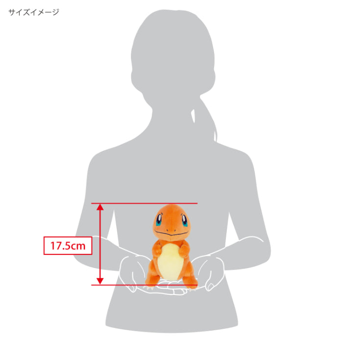 Pokemon - Charmander PP18 (S) - All Star Collection - San-ei Boeki - Plush, Franchise: Pokemon, Brand: San-ei Boeki, Dimensions: W10.5×D16×H17.5 cm, Nippon Figures