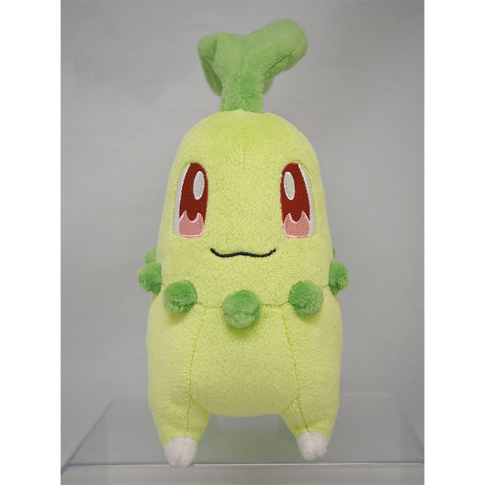 Pokemon - Chikorita PP40 (S) - All Star Collection - San-ei Boeki - Plush, Franchise: Pokemon, Brand: San-ei Boeki, Type: Plushies, Dimensions: W8×D14×H18 cm, Nippon Figures