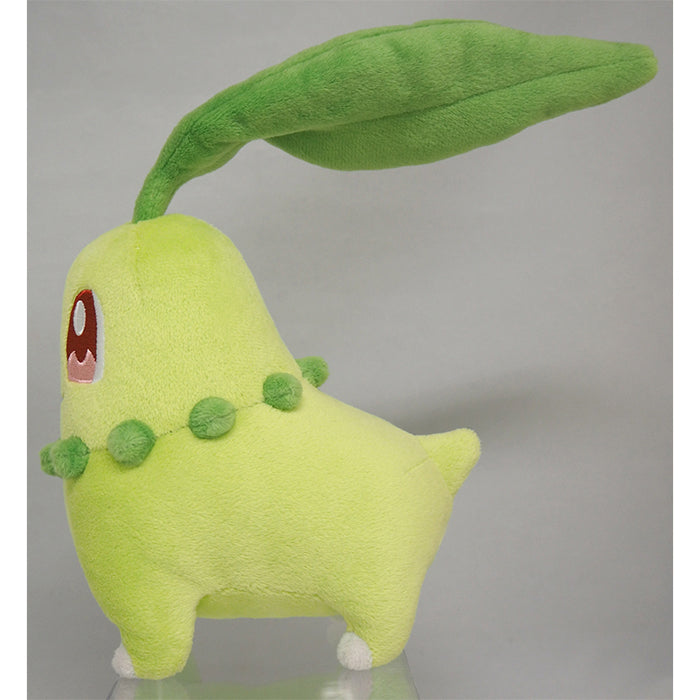 Pokemon - Chikorita PP40 (S) - All Star Collection - San-ei Boeki - Plush, Franchise: Pokemon, Brand: San-ei Boeki, Type: Plushies, Dimensions: W8×D14×H18 cm, Nippon Figures