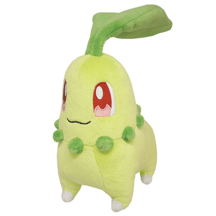 Pokemon - Chikorita PP40 (S) - All Star Collection - San-ei Boeki - Plush, Franchise: Pokemon, Brand: San-ei Boeki, Type: Plushies, Dimensions: W8×D14×H18 cm, Nippon Figures