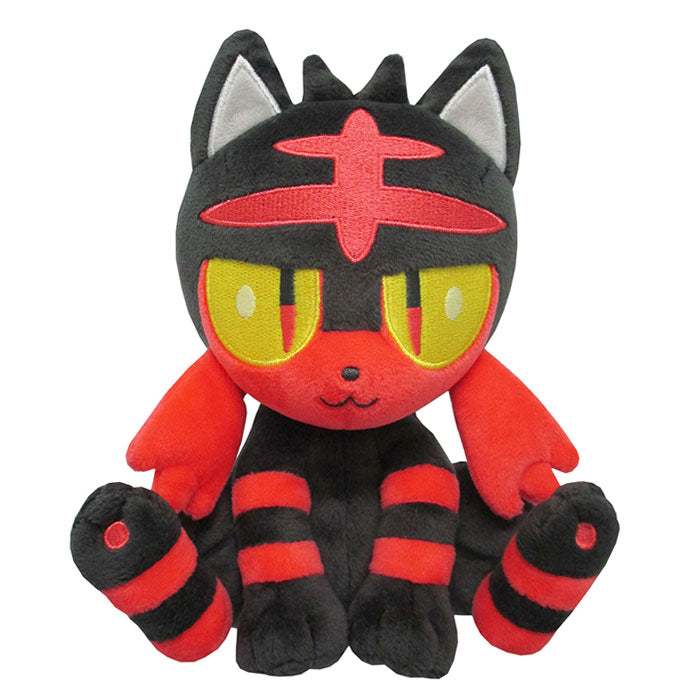 Pokemon - Litten PP55 (S) - All Star Collection - San-ei Boeki - Plush, Franchise: Pokemon, Brand: San-ei Boeki, Type: Plushies, Dimensions: W10×D10×H16 cm, Nippon Figures