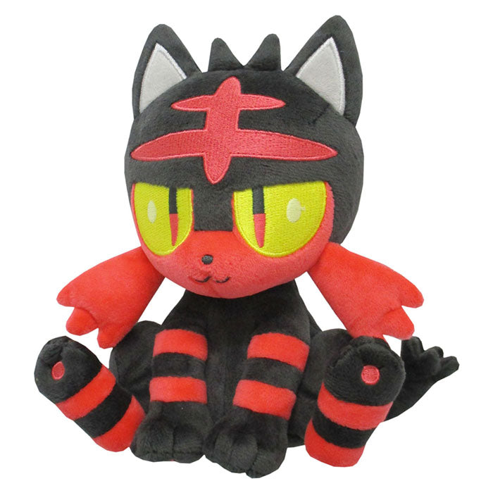 Pokemon - Litten PP55 (S) - All Star Collection - San-ei Boeki - Plush, Franchise: Pokemon, Brand: San-ei Boeki, Type: Plushies, Dimensions: W10×D10×H16 cm, Nippon Figures