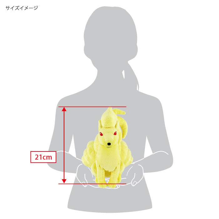 Pokemon - Ninetales PP212 (S) - All Star Collection - San-ei Boeki - Plush, Franchise: Pokemon, Brand: San-ei Boeki, Type: Plushies, Dimensions: W19×D21.5×H21 cm, Nippon Figures