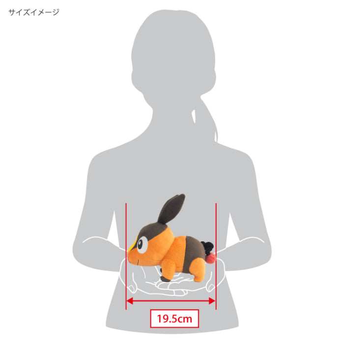 Pokemon - Tepig PP239 (S) - All Star Collection - San-ei Boeki - Plush, Franchise: Pokemon, Brand: San-ei Boeki, Type: Plushies, Dimensions: W8×D19.5×H19 cm, Nippon Figures