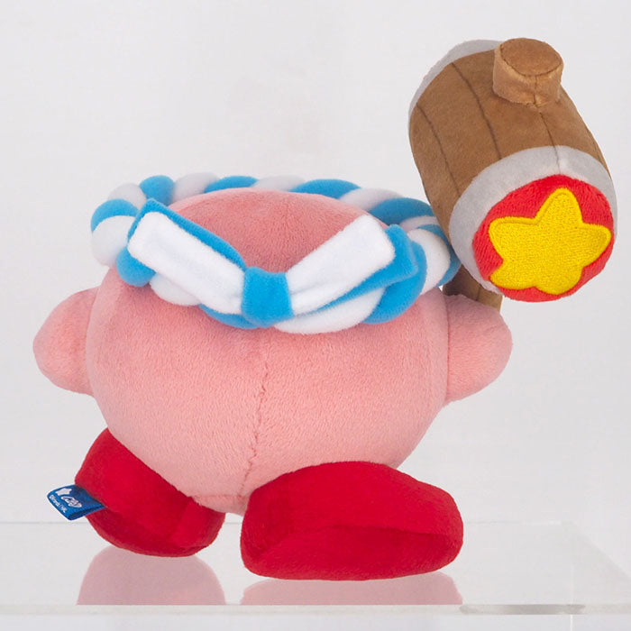 Kirby - Hammer Kirby KP62 (S) - All Star Collection - San-ei Boeki - Plush, Franchise: Kirby, Brand: San-ei Boeki, Type: Plushies, Dimensions: W17×D11.5×H15 cm, Nippon Figures