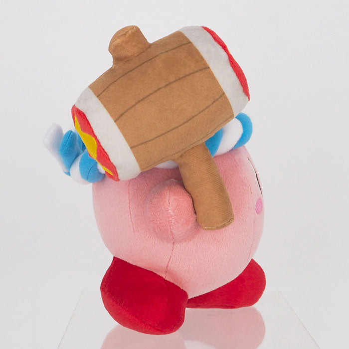 Kirby - Hammer Kirby KP62 (S) - All Star Collection - San-ei Boeki - Plush, Franchise: Kirby, Brand: San-ei Boeki, Type: Plushies, Dimensions: W17×D11.5×H15 cm, Nippon Figures