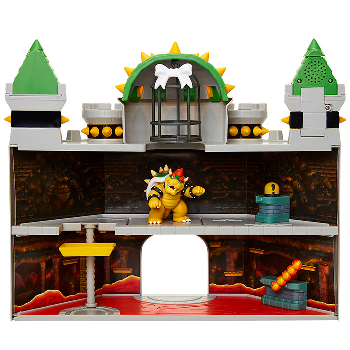 Super Mario - Bowser Castle Playset DX FPS-002 - Figure Collection - San-ei Boeki, Franchise: Super Mario, Brand: San-ei Boeki, Type: General, Dimensions: W43×D13.5×H38 cm, Nippon Figures