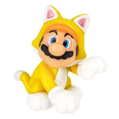 Super Mario - Cat Mario FCM-017 - Figure Collection - San-ei Boeki, Franchise: Super Mario, Brand: San-ei Boeki, Dimensions: W9.5×D5×H14 cm, Nippon Figures