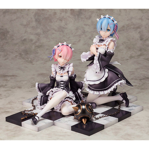 Re:Zero kara Hajimeru Isekai Seikatsu - Ram - Rem - 1/8 - Dengekiya Special Set, Scale: 1/8, Material: PVC, Nippon Figures
