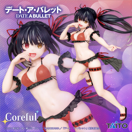 Date A Bullet - Tokisaki Kurumi - Coreful Figure - Swimsuit Ver., Renewal (Taito), Franchise: Date A Bullet, Brand: Taito, Release Date: 17. Nov 2022, Type: Prize, Dimensions: H=200mm (7.8in), Store Name: Nippon Figures
