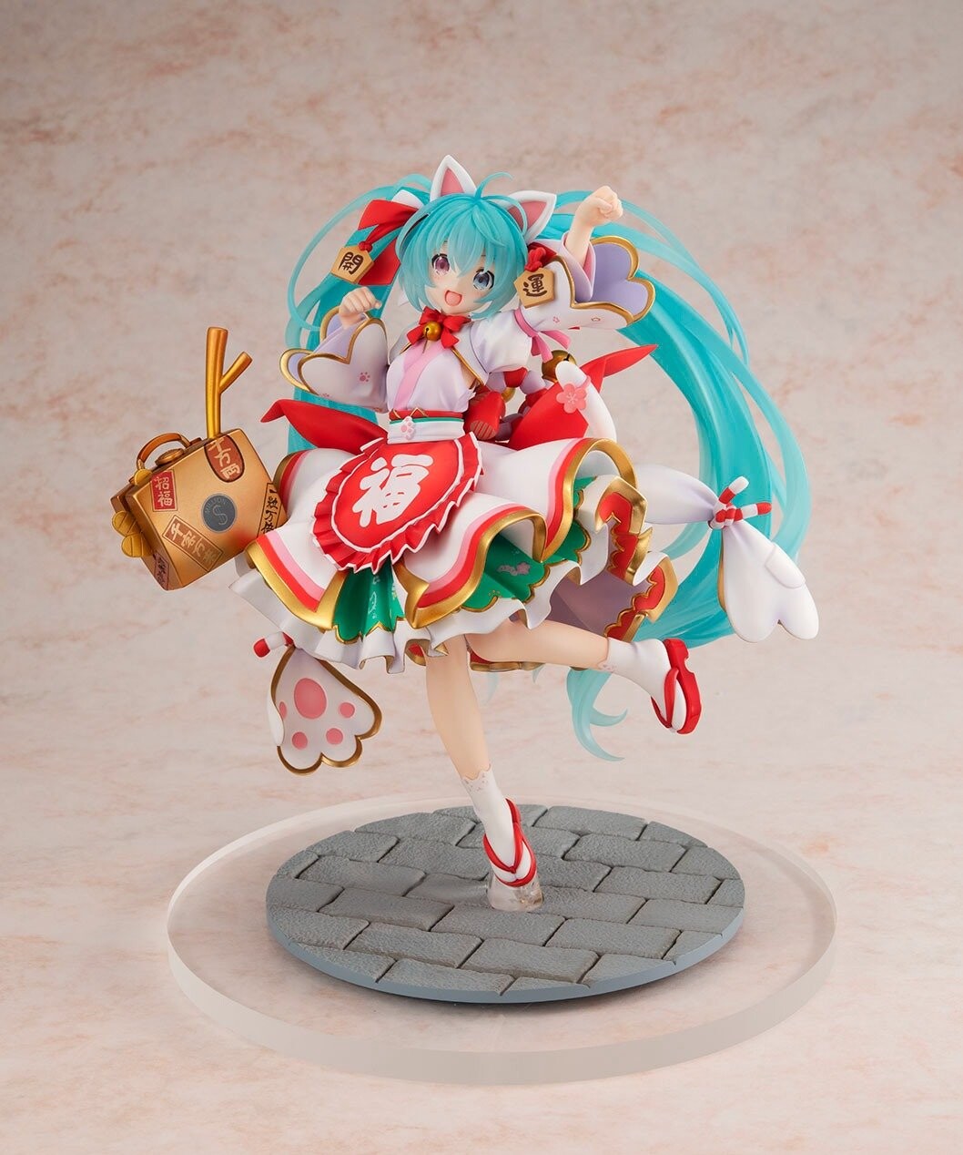 Hatsune Miku x Maneki Neko KDcolle 1/7 Maneki Miku ver. (Kadokawa), Vocaloid franchise, Brand: Kadokawa, Release Date: 26. Mar 2024, Type: General, Dimensions: H=230mm (8.97in, 1:1=1.61m), Scale: 1/7, Nippon Figures