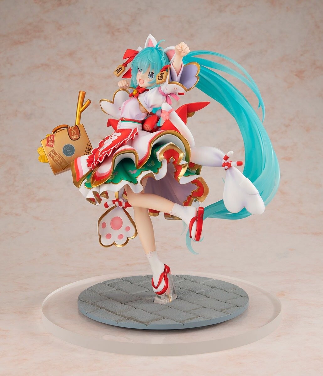 Hatsune Miku x Maneki Neko KDcolle 1/7 Maneki Miku ver. (Kadokawa), Vocaloid franchise, Brand: Kadokawa, Release Date: 26. Mar 2024, Type: General, Dimensions: H=230mm (8.97in, 1:1=1.61m), Scale: 1/7, Nippon Figures