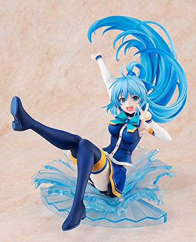 KonoSuba - Aqua - 1/7 - Sneaker Bunko 30th Anniversary Ver. (Kadokawa), Franchise: KonoSuba, Brand: Kadokawa, Release Date: 26. Mar 2019, Type: General, Dimensions: 230 mm, Scale: 1/7 H=230mm (8.97in, 1:1=1.61m), Material: ABSPVC, Store Name: Nippon Figures