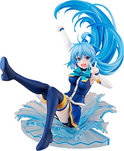 KonoSuba - Aqua - 1/7 - Sneaker Bunko 30th Anniversary Ver. (Kadokawa), Franchise: KonoSuba, Brand: Kadokawa, Release Date: 26. Mar 2019, Type: General, Dimensions: 230 mm, Scale: 1/7 H=230mm (8.97in, 1:1=1.61m), Material: ABSPVC, Store Name: Nippon Figures