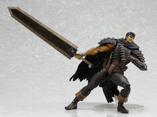 Berserk - Guts - Figma - Black Soldier ver. - 120 (Max Factory), Franchise: Berserk, Brand: Max Factory, Release Date: 28. Jan 2012, Type: figma, Dimensions: H=165 mm (6.44 in), Material: ABS, PVC, Nippon Figures