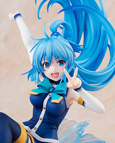 KonoSuba - Aqua - 1/7 - Sneaker Bunko 30th Anniversary Ver. (Kadokawa), Franchise: KonoSuba, Brand: Kadokawa, Release Date: 26. Mar 2019, Type: General, Dimensions: 230 mm, Scale: 1/7 H=230mm (8.97in, 1:1=1.61m), Material: ABSPVC, Store Name: Nippon Figures