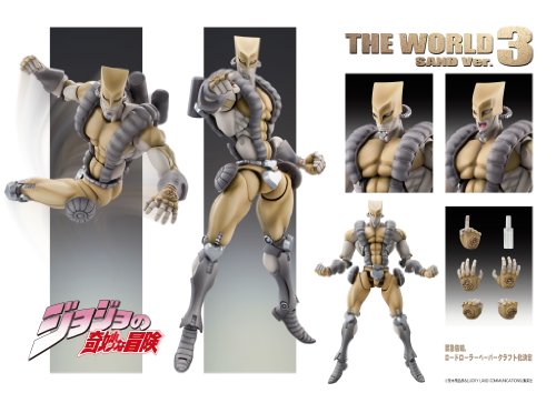 JoJo's Bizarre Adventure - Stardust Crusaders - The World - Super Action Statue #19 - Sand Ver. Third Ver., Franchise: JoJo's Bizarre Adventure, Brand: Medicos Entertainment, Release Date: 30. Sep 2010, Type: General, Dimensions: H=180 mm (7.02 in), Material: ABS, PVC, Store Name: Nippon Figures
