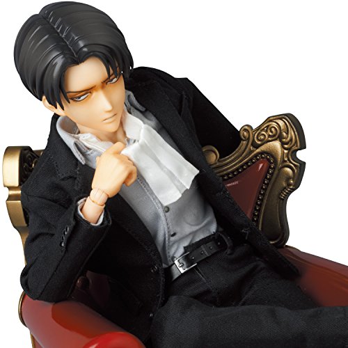 Attack on Titan - Levi Ackerman - Real Action Heroes #697 - 1/6 - Suit Ver. (Medicom Toy), Franchise: Attack on Titan, Brand: Medicom Toy, Release Date: 07. Sep 2015, Dimensions: H=300 mm (11.7 in), Scale: 1/6, Material: ABS, FABRIC, PVC, Store Name: Nippon Figures