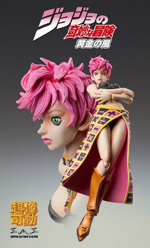JoJo's Bizarre Adventure - Vento Aureo - Trish Una - Super Action Statue #54 (Medicos Entertainment), Franchise: JoJo's Bizarre Adventure, Brand: Medicos Entertainment, Release Date: 28. Jun 2013, Type: General, Dimensions: H=150 mm (5.85 in), Material: ABS, PVC, Nippon Figures
