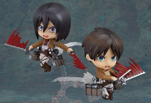 Attack on Titan - Eren Yeager - Nendoroid #375 (Good Smile Company), Franchise: Attack on Titan, Brand: Good Smile Company, Release Date: 22. Oct 2013, Type: Nendoroid, Dimensions: H=100 mm (3.9 in), Material: ABS, PVC, Nippon Figures