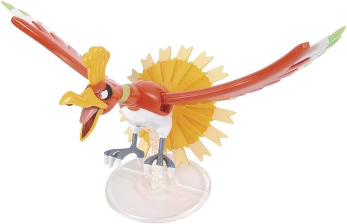 Pokémon - Ho-Oh - Pokémon Model Kit Collection No.5 (Bandai), Legendary Pokémon model kit by Bandai, Nippon Figures
