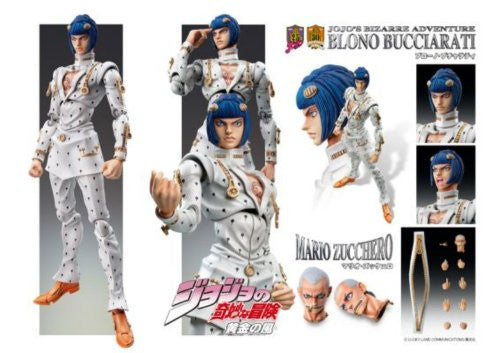 JoJo's Bizarre Adventure - Vento Aureo - Bruno Bucciarati - Mario Zucchero - Super Action Statue #33 (Medicos Entertainment), Release Date: 20. May 2020, Dimensions: H=160 mm (6.24 in), Store Name: Nippon Figures