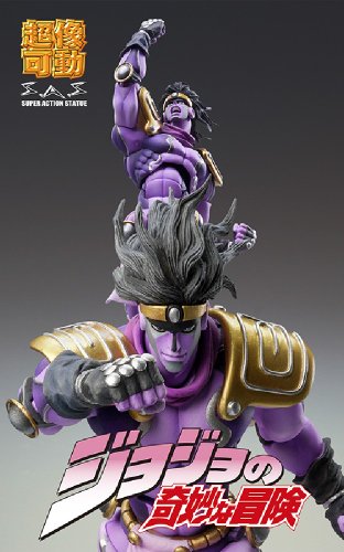 Star Platinum - Super Action Statue #55 - Third Ver., JoJo's Bizarre Adventure franchise, released on 26th July 2013, dimensions H=170 mm (6.63 in), made of ABS and PVC, available at Nippon Figures.