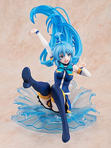 KonoSuba - Aqua - 1/7 - Sneaker Bunko 30th Anniversary Ver. (Kadokawa), Franchise: KonoSuba, Brand: Kadokawa, Release Date: 26. Mar 2019, Type: General, Dimensions: 230 mm, Scale: 1/7 H=230mm (8.97in, 1:1=1.61m), Material: ABSPVC, Store Name: Nippon Figures